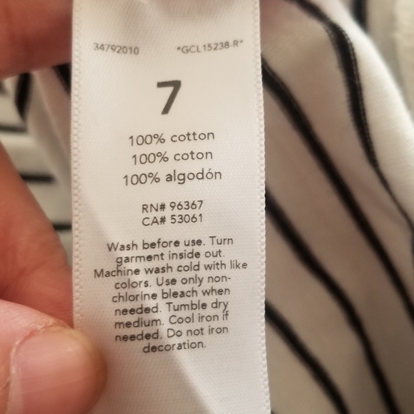 3/$25 OshKosh B'gosh HEY Striped Long Sleeve Top 7 - Picture 6 of 7